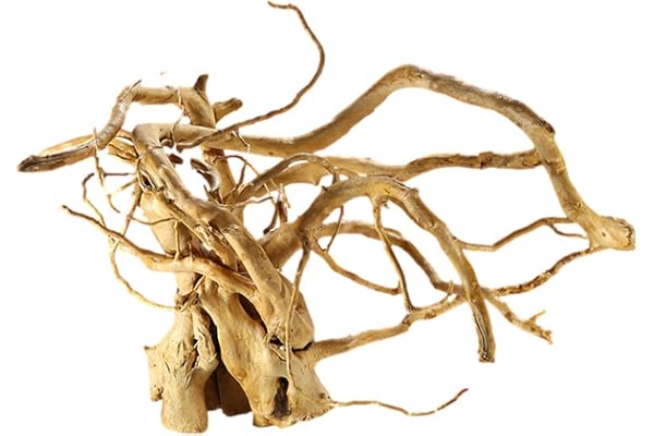 Generic Aquarium Sinkable Driftwood, Wood for Fish Tank Natural Decoration, Turtle Tank Wood Tree Trunk, Solid Reptile Wood B
