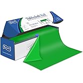 Vrisssot Plastic Table Cover Roll Disposable Tablecloth: 54in X 120ft Table Covers Plastic Table Cover Roll with Easy Slide Cutter Plastic Table Cloths for Parties Disposable-Green