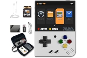 EWDGOES Miyoo Mini Plus 3.5-inch Handheld Game Console Miyoo-mini Plus with Portable Case White