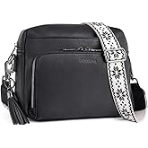 POIUGOYA Crossbody Purses for Women Trendy,Vegan Leather Medium Crossbody Bag,Women's Crossbody Travel Purse Built in Wallet