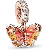 Amufer S925 Charms for Pandora Bracelets and Necklaces, Nature Plants Animals Sky Ocean, Gift for Women, for Birthday Anniversary Christmas St. Patrick's Day Easter Valentine's Day Mothers Day