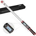 Leolee 1/2-Inch Drive Digital Torque Wrench with Angle, 12.5-250.8 ft-lb/17-340 Nm, Electronic Torque Wrench with Preset Value, Data Storage, Buzzer, LED Flash Notification for Motorcycle, Car