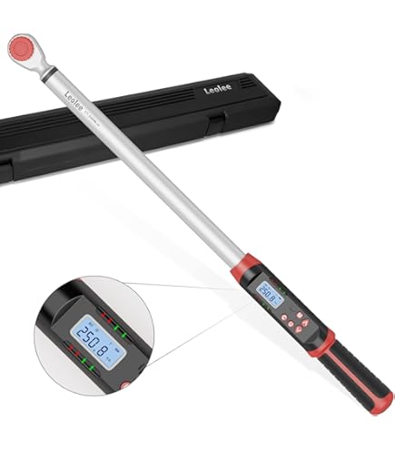 Leolee Digital Torque Wrench 3/8 Inch Drive(5-99.5 ft-lb/6.8-135Nm