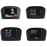 Autool X50 PLUS Multi-Function Car OBD Smart Digital Meter & Alarm Fault Code Water Temperature Gauge Digital Voltage Speed Meter Display Support 12V OBDII Diesel Vehicles