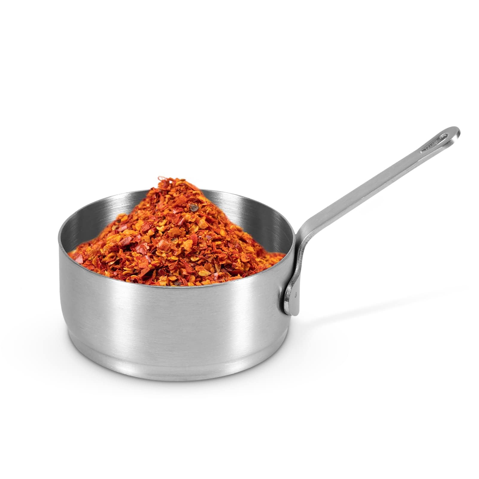 HERCHR Stainless Steel Condiment Sauce Cups, Sauce Dishes Mini Round Condiment Cups Dipping Bowls Mini Appetiser Dishes with Grip Handle, 3.5oz