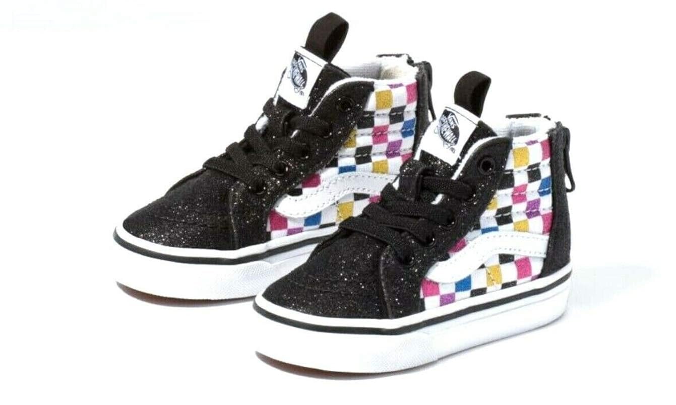 black and white checkered vans toddler