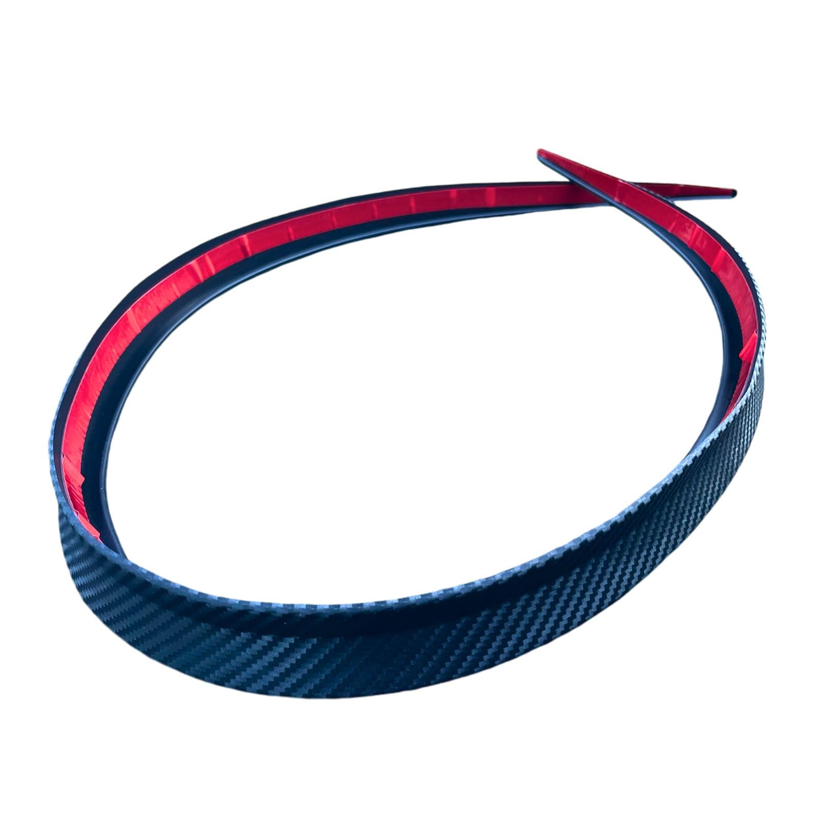 YESprime ボンネット スポイラー エアロ モール リップ リア 虫除け 汎用 ドレスアップ ボディ フィット カナード フィン カーボン 1.2m商品画像