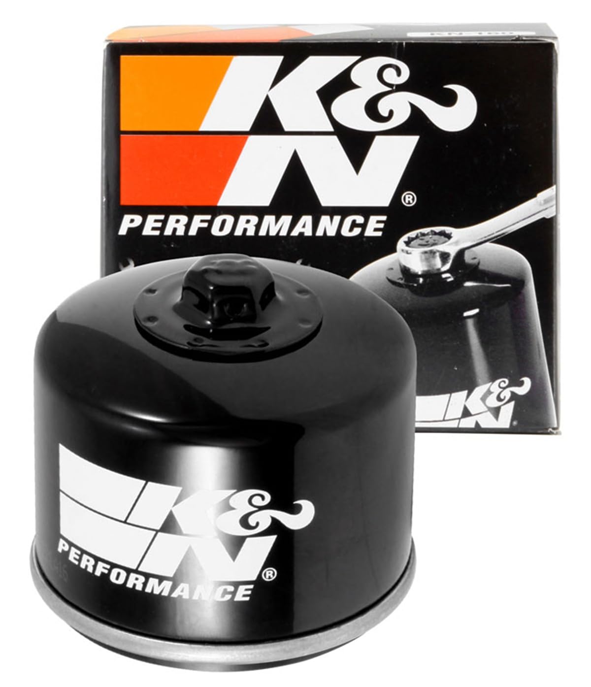 K&N Powersports Oil Filter - Spin-On 79x71mm compatible with BMW, Bimota, Husqvarna (KN-160)