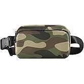 Fanny Pack for Women Men, Military Camouflage Camo Belt Bag Waist Pack Crossbody Bag Bum Bag with Adjustable Strap