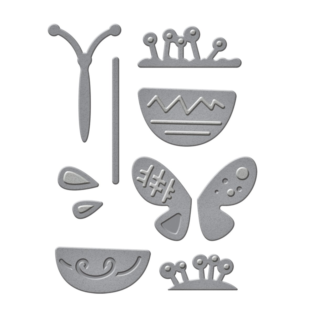 Spellbinders Dutch Flowers D-Lites Die, Brown