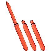 Rite in the Rain All-Weather EDC Pocket Pen, Orange Pokka 3-Pack, Black 0.8mm Ink, Fine Point (No. OR92-3)