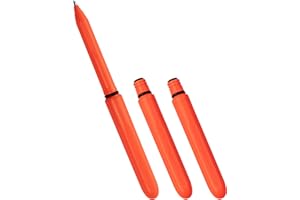 Rite in the Rain All-Weather EDC Pocket Pen, Orange Pokka 3-Pack, Black 0.8mm Ink, Fine Point (No. OR92-3)