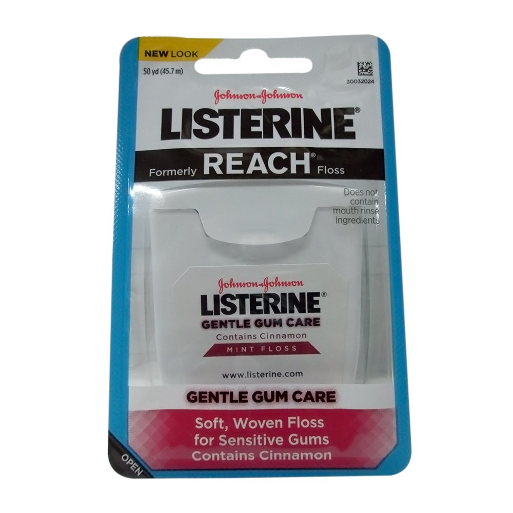 Listerine Gentle Gum Care Woven Floss 50 Yards (Pack of 8) eBay