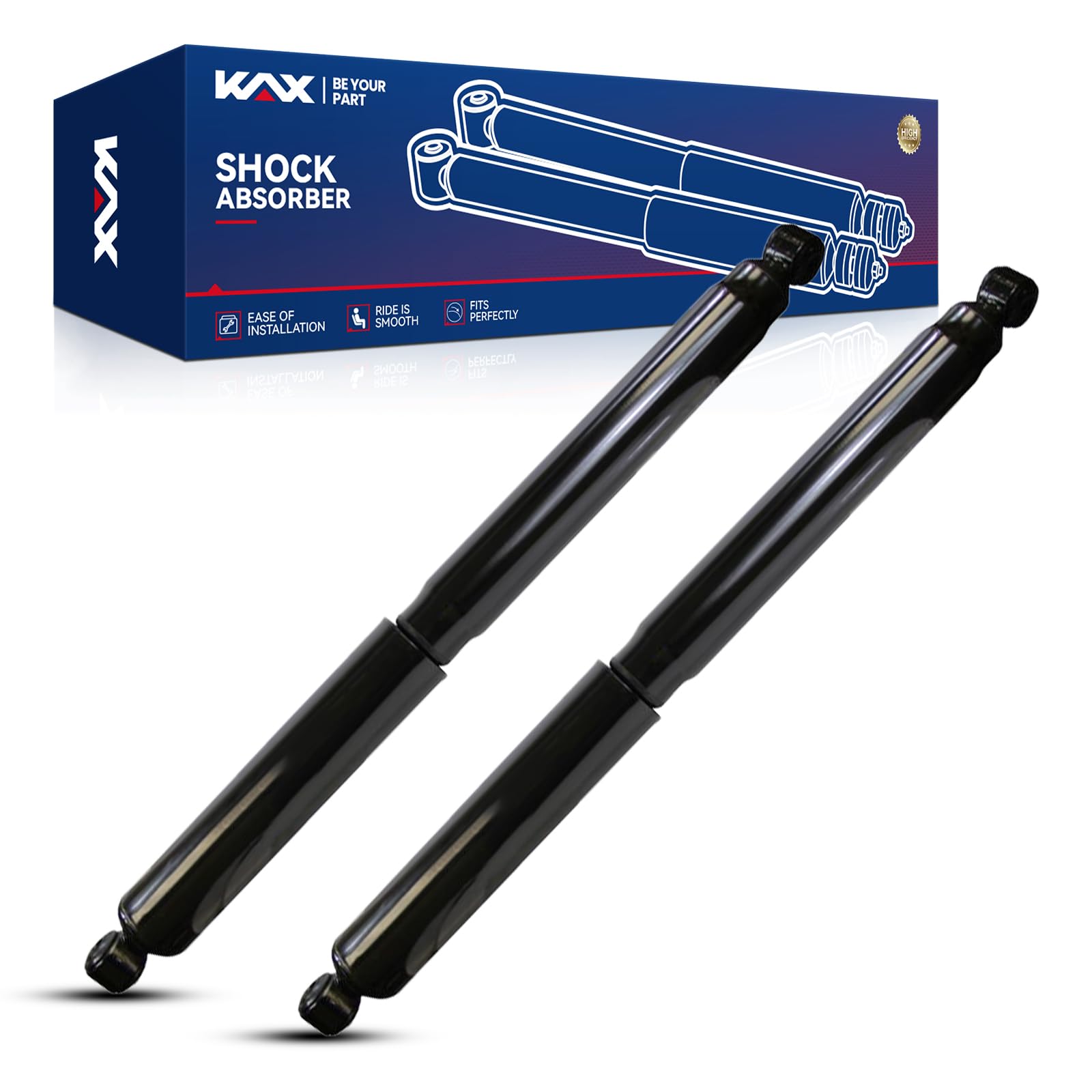 KAX Rear Shocks Struts Assembly Kit Fit for F150 XLT XL Platinum Lariat King Ranch SSV Limited 2015 2016 2017 2018 2019 2020 Complete Strut Assembly Struts with Coil Spring Assemblies 911335 * 2