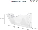 Deflecto A4 Wall Mounted Magazine File Holder Clear Landscape Design view 2