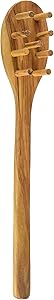 Eddington 50016 Italian Olive Wood Pasta Server, Handcrafted in Europe, 12-Inches
