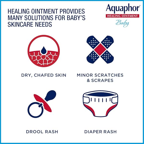 AQUAPHOR BABY HEALING OINTMENT – ADVANCED THERAPY FOR CHAPPED CHEEKS AND DIAPER RASH – 3 OZ. TUBE