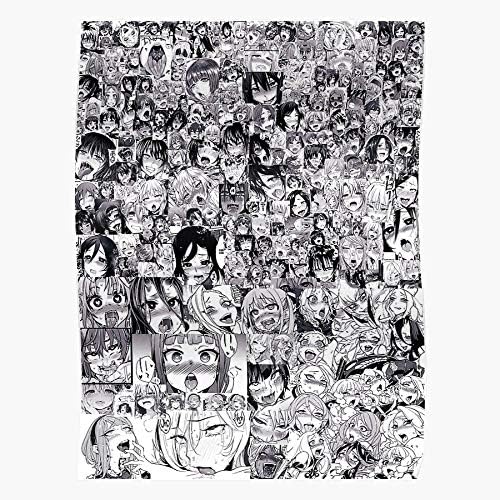 Amazon Com Cloudconer Girls Collage Hentai Japan Ahegao White Anime Black Impressive Posters For Room Decoration Printed With The Latest Modern Technology On Semi Glossy Paper Background Posters Prints