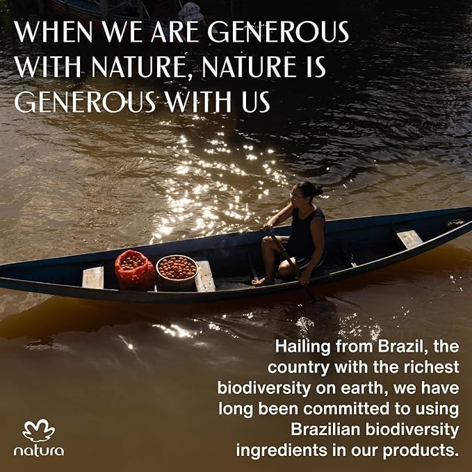 natura Ekos Tukumã Collection Replenishing Gift Set (4 Products) - Body Lotion, Hand Cream, Shower Oil, and Shower Gel - Gift Box - Vegan Skin Care - Brazilian Beauty Secrets - Self Care & Body Care