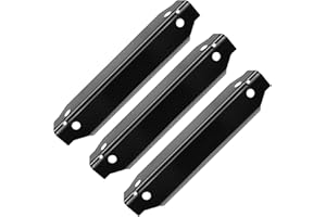 Utheer Grill Parts Heat Plates Replacement for Dyna-Glo DGC310CNP-D 3-Burner Propane Gas Grill, Porcelain Steel Heat Shield Tent Flavor Bars Flame Tamer Parts, 3 Pack
