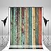 LFEEY Ancient Wooden Theme Backdrop 3x5ft Colorful Retro Wooden Wall Wood Plank Photography Background Shabby Wooden Photo Studio Prop Worn Wooden Board Children Kids Newborn Baby Portraits Shoot