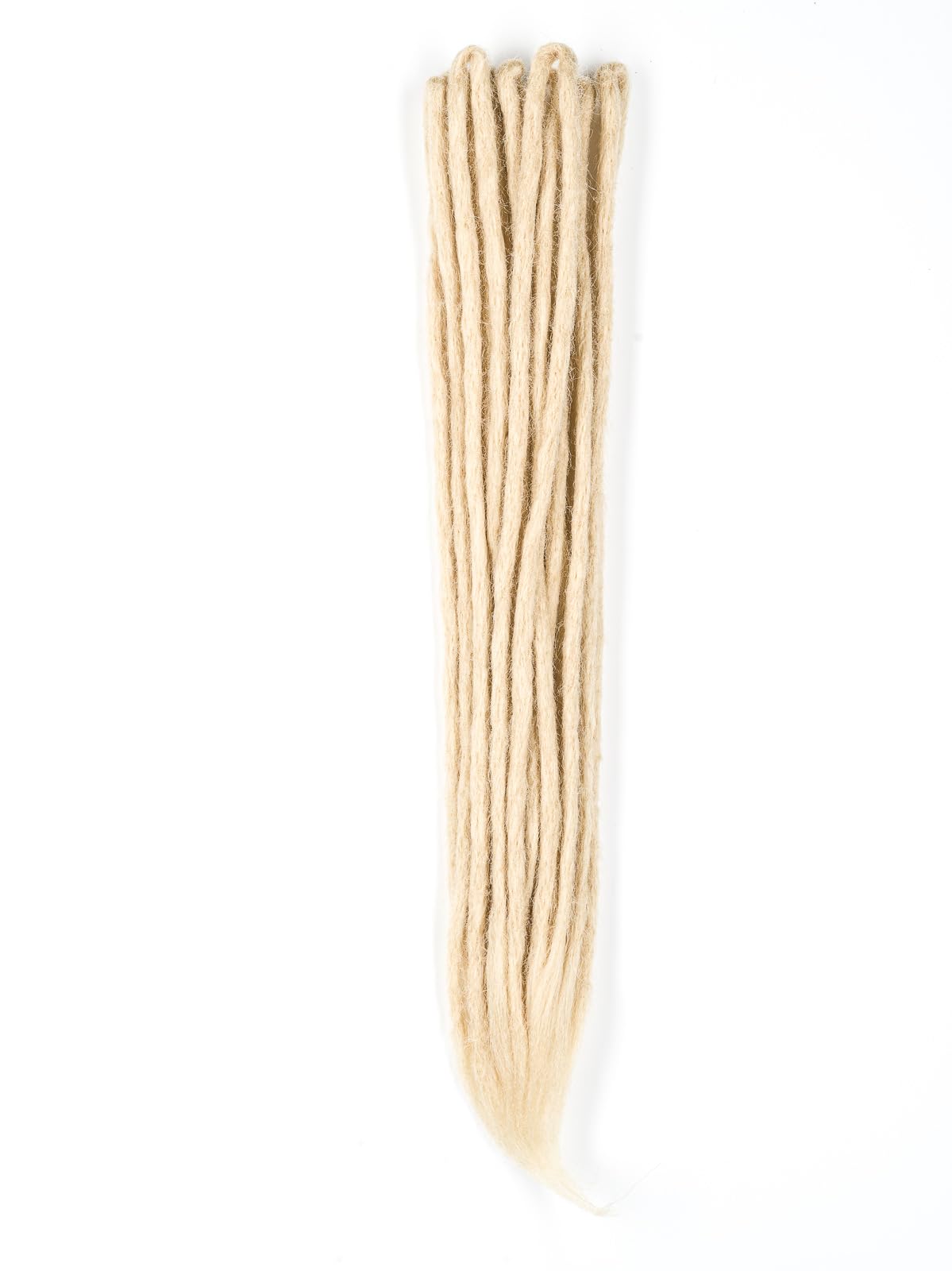 DreadLab - Double Ended Synthetic Dreadlocks (Pack of 10) Crochet Extensions (Blonde Crochet)