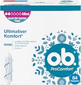o.b. ProComfort Mini Tampons Light to Medium Days SilkTouch 64 pcs view 1