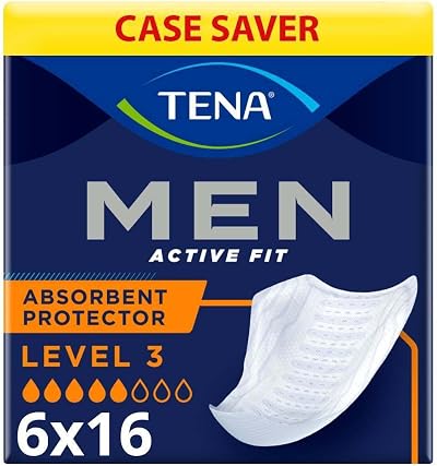 Tena Men Level 3 6x16 St. Absorbent Protectors for Men