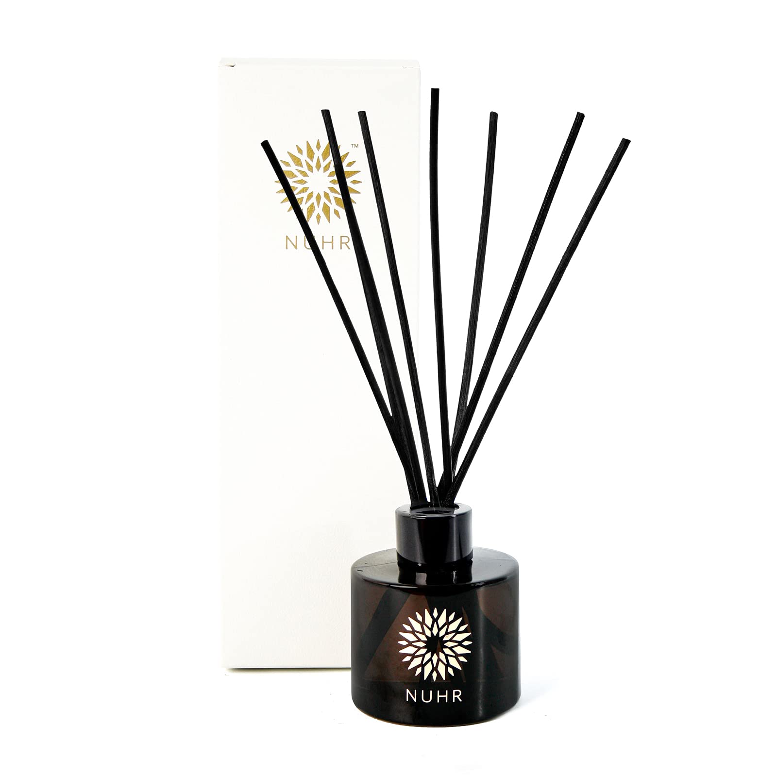 NUHR Home Reed Diffuser Oil Majestic Oud with Sticks for Home Multi Note Fragrance - Long Lasting Aroma Perfect Reed Diffuser, Minimum of 4 Months, UK-Made- Gift Set 100ml — image 1