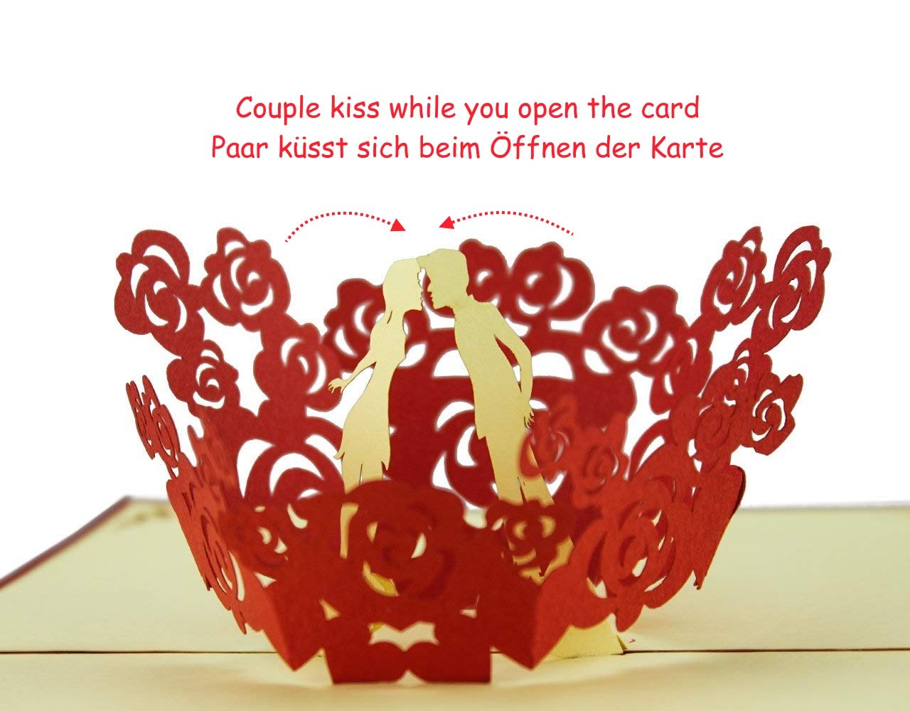 Carte Parfaite Pour Les Anniversaires Ses Felicitations Ou Pour Offrir Un Bon Cadeau Anniversaires De Mariage Carte Saint Valentin Avec Amoureux Avec Couple Pop Up En 3d Pour Adresser Ses Vœux Tarjetas