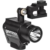 Nightstick NSP-4650B FORTEM Helmet Dual-Light - 2 CR123 - Black | Heavy active firefighter helmet setup - Balanced dual-light illumination paths - Complete with durable rail mounts