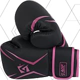 AQF Boxing Gloves Kids Adults 4oz 6oz 8oz 10oz 12oz 16oz Pink Training Muay Thai view 5