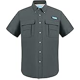 Tuna Men's UV UPF 50+ Fishing Shirts for Men Sun Protection Breathable Fast Dry SPF Hiking Short Sleeve Shirt