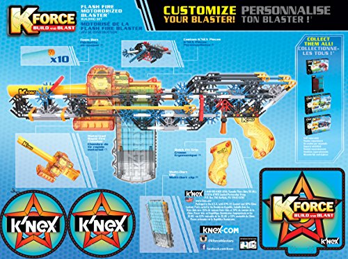 K'NEX K-Force - Flash Fire Motorized Blaster Building Set - 288 Pieces - For Ages 8+ Engineering Education Toy