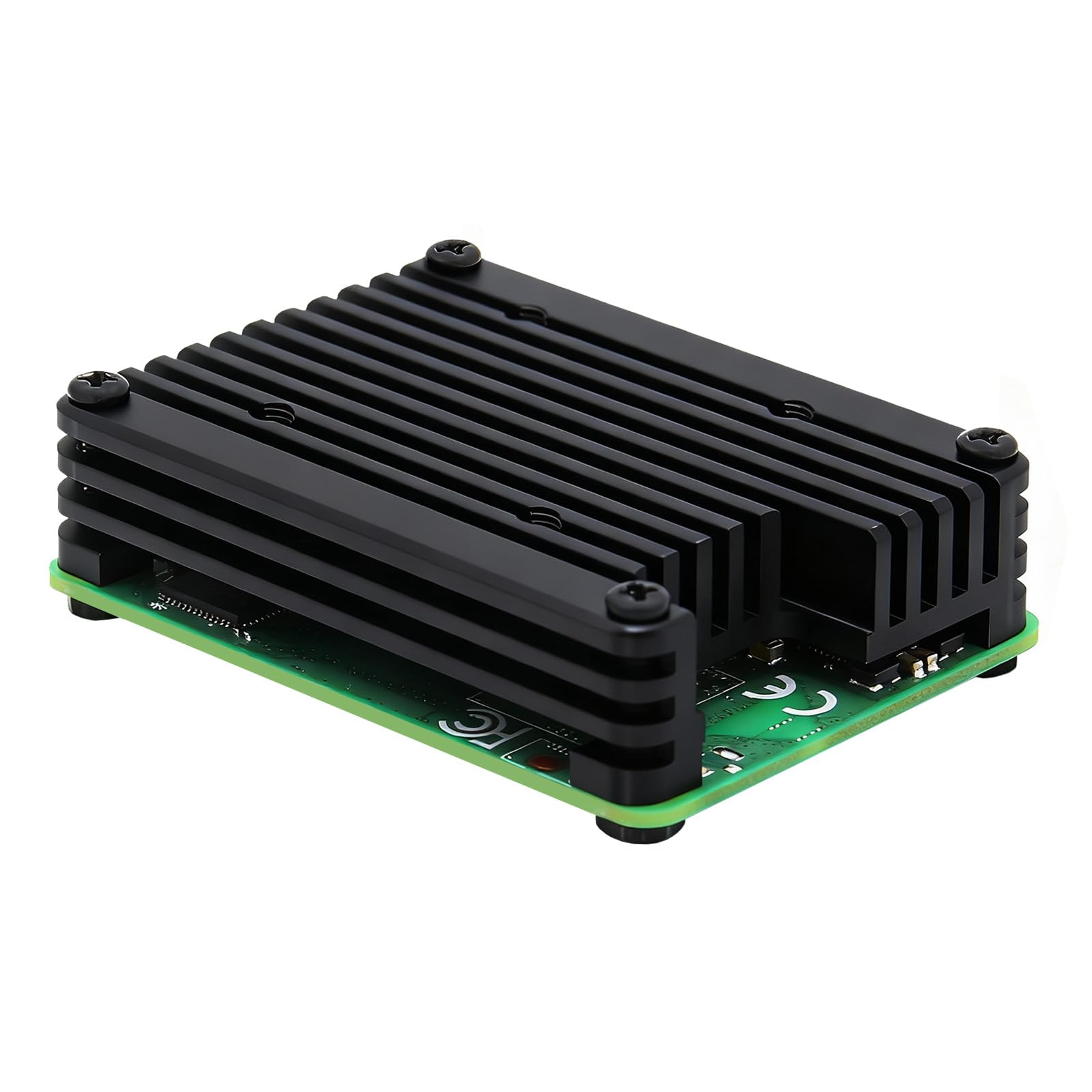 Geekworm C235 12mm Embedded Aluminum Heatsink for Raspberry Pi CM4 - Precision Fit, Passive & 30mm Fan Support, Includes Thermal Pad & Screws