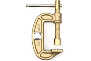 Vaphy 300A G-shape Welding Ground Clamp Brass Ground Earth Clamp Suitable for MIG MMA TIG ARC