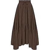 Scarlet Darkness Maxi Skirts for Women High Waist Renaissance Skirt Long Skirt with Pockets