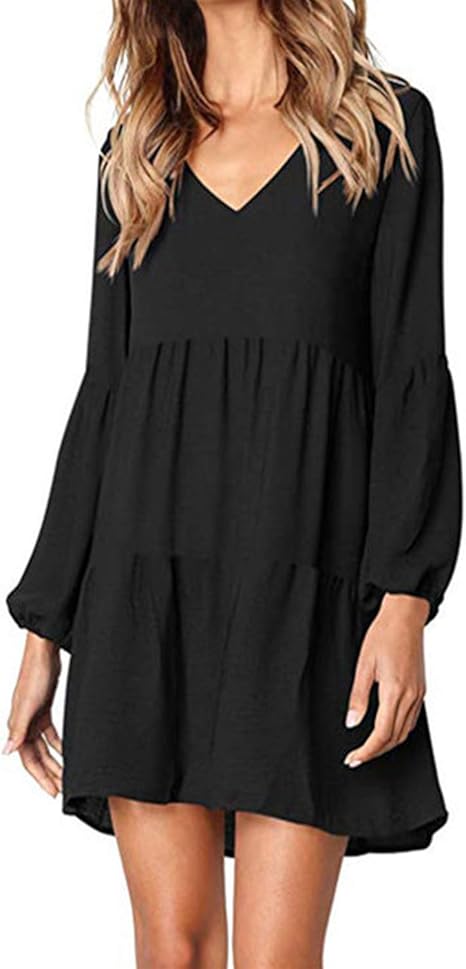 black flowy dress casual