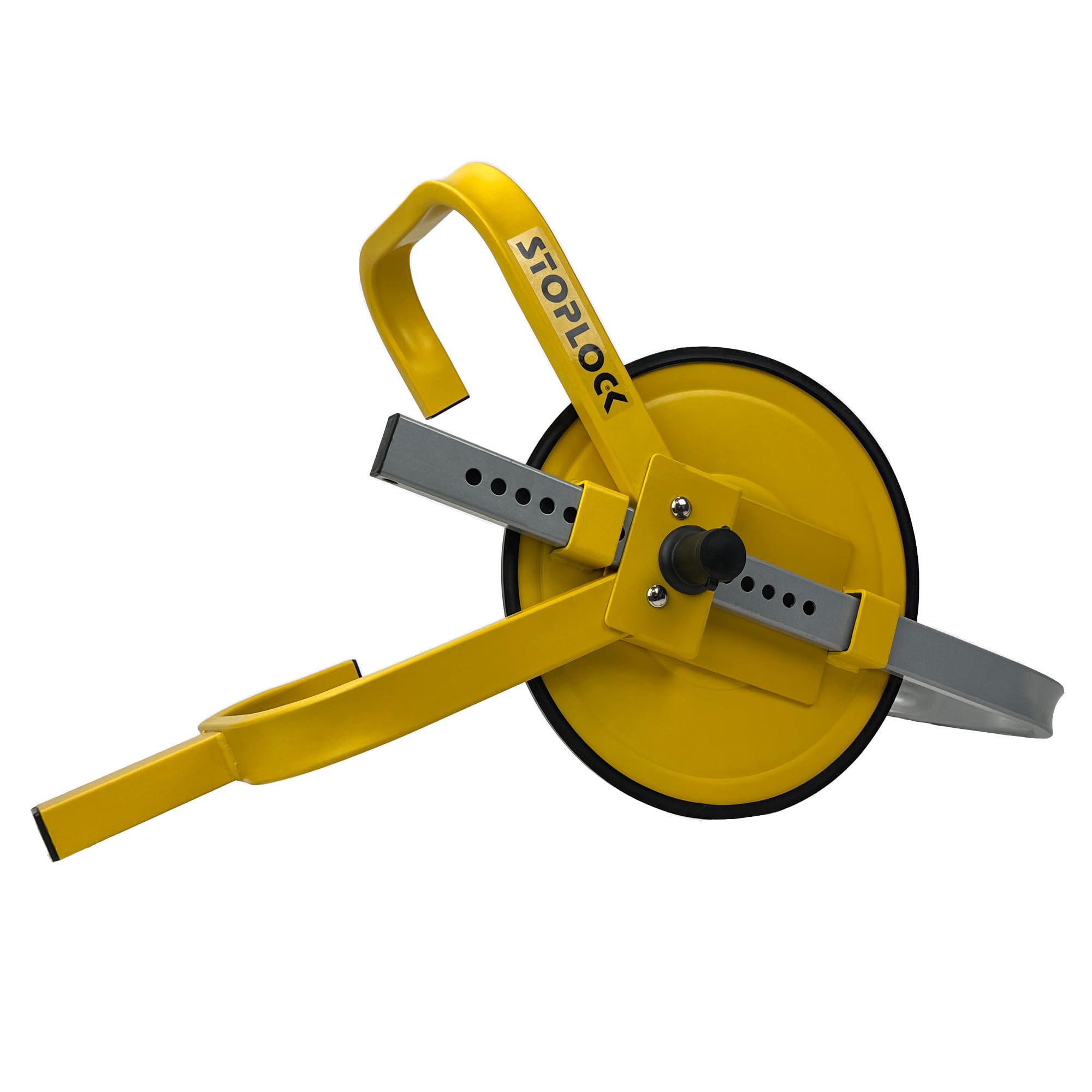 Stoplock Wheel Clamp HG 400-00 - Anti-Theft Lock Device for Small-Wheeled Cars Caravans Trailers With 13" to 15" Wheels , Yellow — image 1