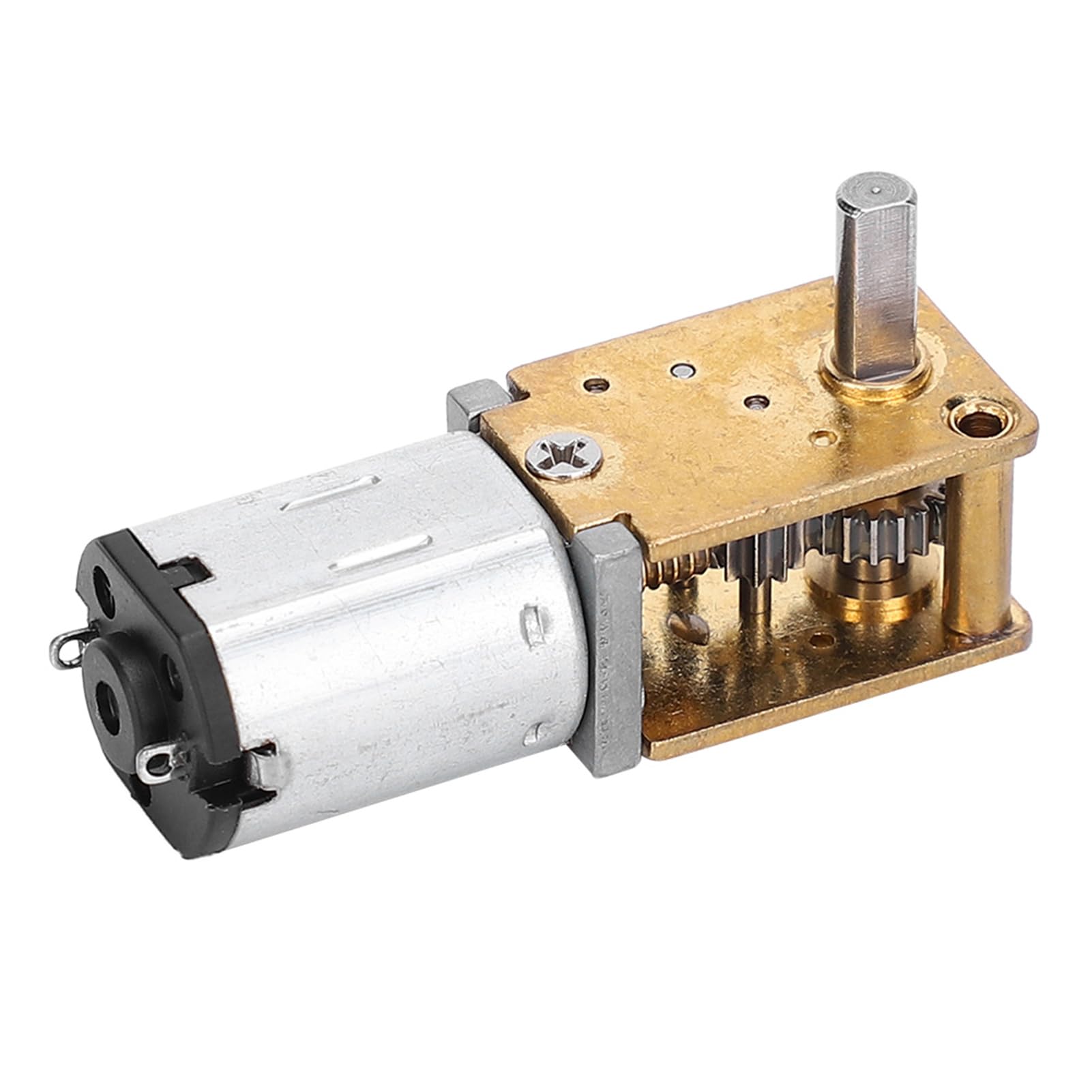DC Gear Motor, Mini Electric Gear Motor Micro Worm Gear Reducer Brush DC Motors Electronic Devices 1218GEN20 for RC Car Robot Model DIY Engine Toy (DC6V 70RPM)
