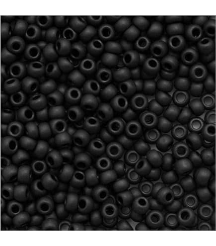Amazon.com: Toho Round Seed Beads 11/0#49 'Opaque Jet' 8