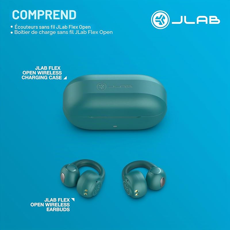 Flex Casque à Oreille Ouverte - Bluetooth Multipoint, Sarcelle