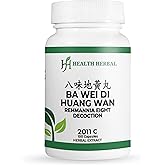 Health Herbal - HH2011C Ba Wei Di Huang Wan/Rehmannia Eight Decoction, 100 Capsules/Bottle, 2 Bottles