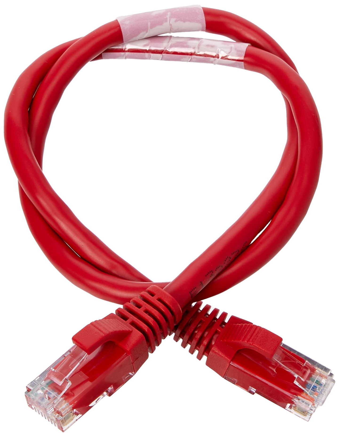 C2G 83556 0.5m Cat6 Booted Unshielded (UTP) Crossover Patch Cable - Red