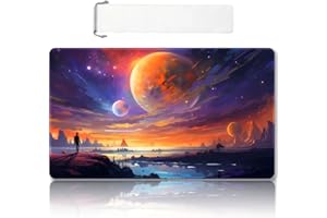 DAUXID Premium Stitched MTG Playmat with Zones and Non-Slip Rubber Backing - TCG Play Mat for MTG and Other Card Games - Colorful Design with Vintage Look and Feel (DKT (100),No Zones)