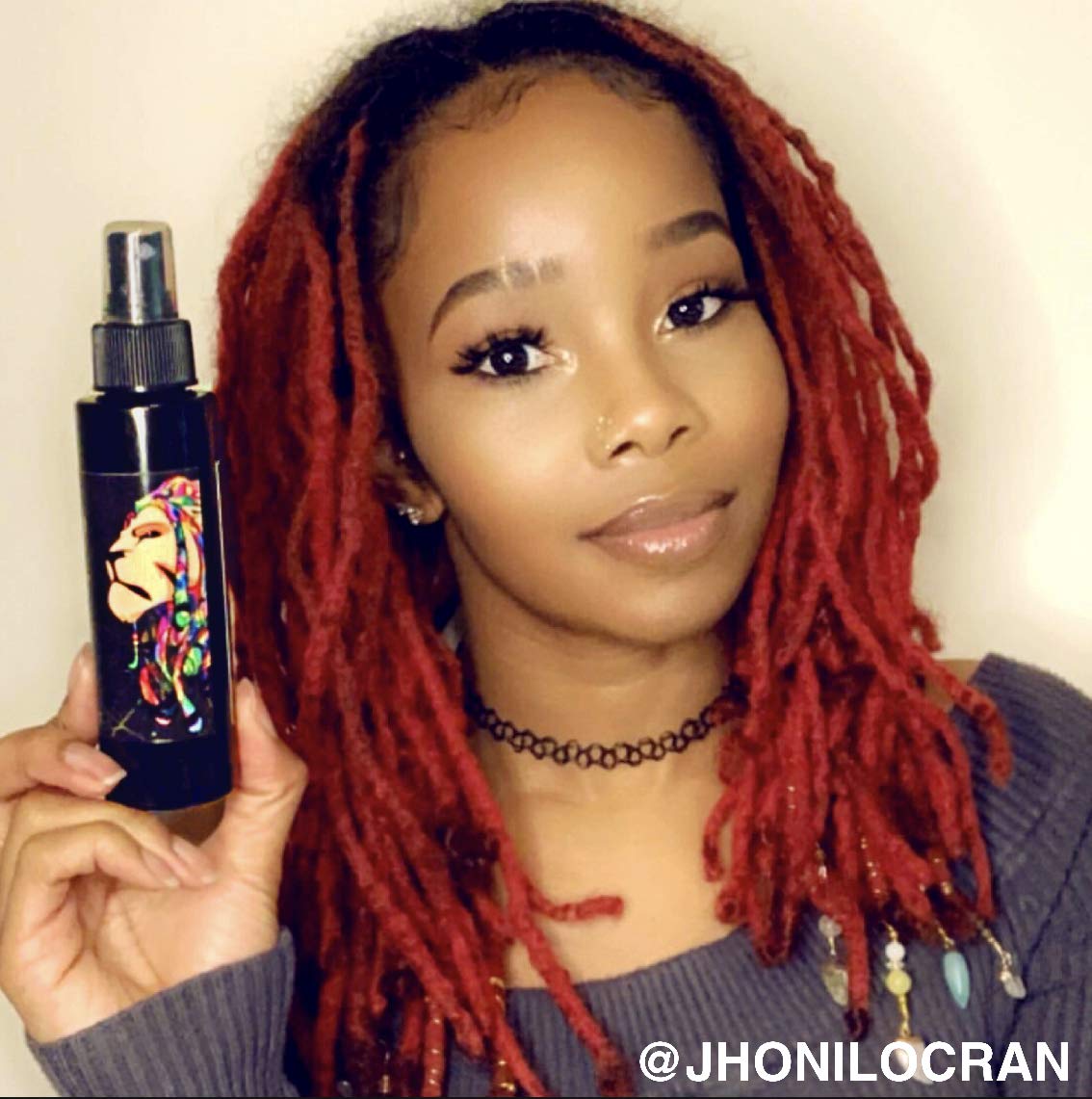 Lion Locs Rosewater Spray with Aloe, Essential Oils, Vitamins, and Glycerin | Organic Conditioner Spritz for Skin, Dreads, Dreadlocks (4oz) : Beauty