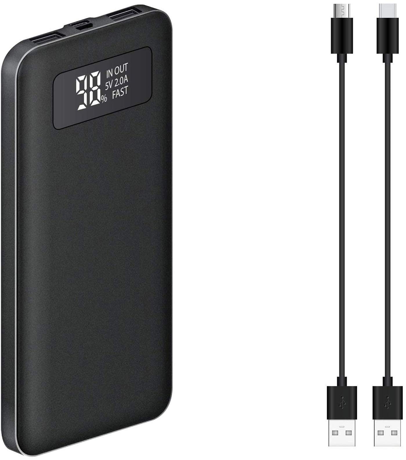 Portable Slim Power Bank Works for Your Huawei MediaPad M6 8.4 with 10,000mAH Digital Display Screen