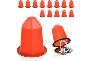 13 Pcs Fire Sprinkler Covers with Magnet Fire Sprinkler Head Paint Cover Protection Covers for Ceiling Covers for Head Guard 