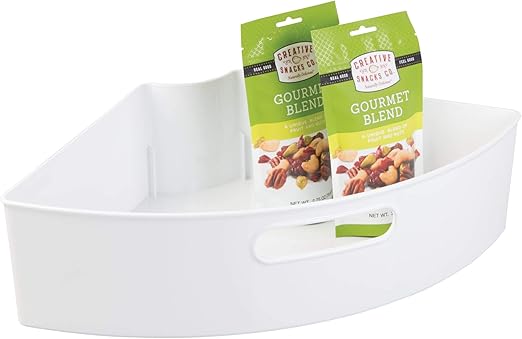 Amazon Com Idesign Plastic Lazy Susan Cabinet Storage Bin 1 4