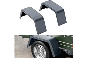 Trailer Fenders 2 Pack Single Axle Fit 14-16 in Tires Heavy Duty Steel Boat Utility Cargo Landscape Trailers
